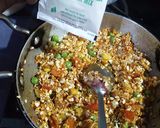 A picture of step 3 of Masala Oats.