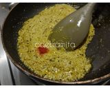 A picture of step 5 of Begun Basanti.