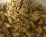 A picture of step 1 of Walnut mango chocolate.