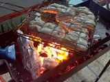دجاج مشوي على الفحم