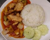 รูปขั้นตอนการทำที่ 4 ของ ไก่ผัดเปรี้ยวหวาน ราดหน้าข้าว