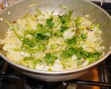 A picture of step 4 of Stir fry cabbage with coconut.
