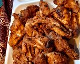 A picture of step 2 of Spice fried wings.