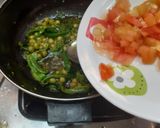 A picture of step 4 of SIMPLE and QUICK ALOO MATAR MASALA.