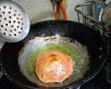 A picture of step 3 of Leftover beetroot carrot tomato pulp poori.