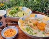 Hình bước làm 3 của món Bún gà nấm tóp mỡ