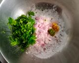 A picture of step 1 of Mysore Bonda.