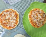 Foto langkah ke 9 dari resep Pizza teflon ayam suwir takaran sendok.