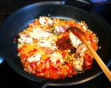 Foto del paso 3 de la receta: Arroz con carne de conejo y hortalizas