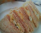 Foto langkah ke 3 dari resep Sandwich telor,timun Dan daun mint.