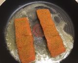 A picture of step 4 of Salmon with broccoli (Losos s brokoličkou).