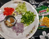 A picture of step 1 of Masala Cheese Corn Chaat.