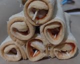Foto langkah ke 2 dari resep Sosis Gulung Roti Tawar.