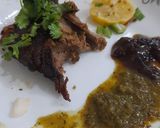 A picture of step 6 of Mutton baked raan.