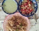 A picture of step 3 of Yakhni pulao.