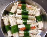 A picture of step 2 of Stuffed Enoki Mushroom.