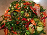 Tumis Cumi Asin Cabe Hijau Pete
