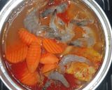 Foto langkah ke 3 dari resep Sup Talas Udang.