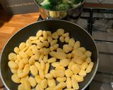 A picture of step 1 of Pancetta, Mushroom & Broccoli Gnocchi.