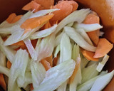 A picture of step 1 of Shrimp with Celery.
