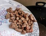 Gambar langkah 3 resipi Nasi goreng daging.