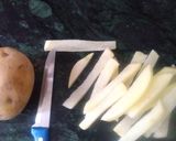 A picture of step 1 of French fries.