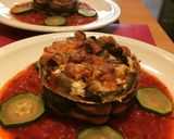 Une image de l'étape 2 de Mille et une feuille courgettes carotte,gratiné d’aubergines et sa sauce tomate.