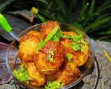 A picture of step 4 of Schezwan sauce baby potatoes.