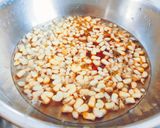 A picture of step 1 of Crispy monsoon cheesy corn and sprout moong nugget.