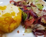 Foto del paso 4 de la receta: Cena rápida y nutritiva: calabaza al horno + ensalada mixta