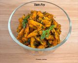 A picture of step 10 of Yam Fry.