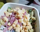 Foto del paso 3 de la receta: Tortilla de sobras de arroz con jamón y queso