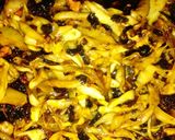 A picture of step 3 of Vegies filled gurasa.