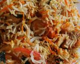 A picture of step 5 of Chicken Dum biryani.