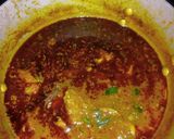 A picture of step 3 of Baobab soup (miyar kuka) $ Jasmice rice swallow (Tuwon Shinkafa).