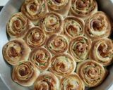 A picture of step 5 of Ham Rolls#endofyearchallenge.