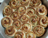 A picture of step 5 of Ham Rolls#endofyearchallenge.