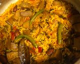 A picture of step 7 of Jackfruit Pulao.