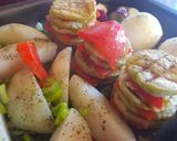 Foto del paso 3 de la receta: Tofu con verduras asadas y huevo escalfado👨‍🍳