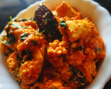 A picture of step 5 of Paneer subji(no onion garlic).