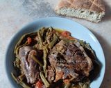 Une image de l'étape 7 de Tajine d'agneau aux haricots verts.