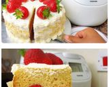 รูปขั้นตอนการทำที่ 5 ของ เค้กหม้อหุงข้าว (เค้กสตรอเบอรี่ครีมสด) Rice cooker cake