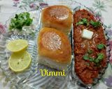 A picture of step 6 of Pav bhaji.