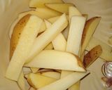 A picture of step 1 of Potato wedges.
