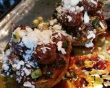 A picture of step 6 of Baked Bean & BBQ Meatball Stuffed Acorn Squash.