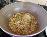 A picture of step 5 of Rajma palak curry.