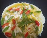 Foto langkah ke 3 dari resep Dadar Kol Bunga Bawang Pedas.