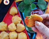 A picture of step 4 of Carom Leaves Fritters.