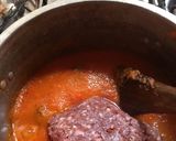 Foto del paso 5 de la receta: Fideo canuto en salsa roja con carne molida y crema huancaina