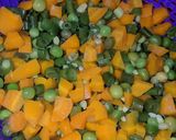 A picture of step 1 of Cous cous with liver sauce.